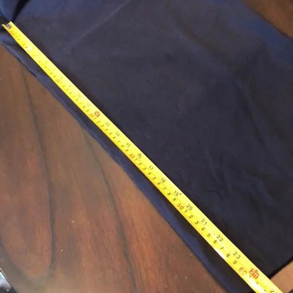 Theory Linen blend pull-on, front pockets, elastic back/waist, faux fly pants - Picture 8 of 8